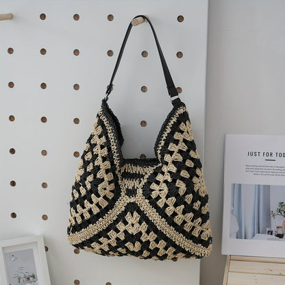 Wilda Women's Crochet Crochet Carryall - back view