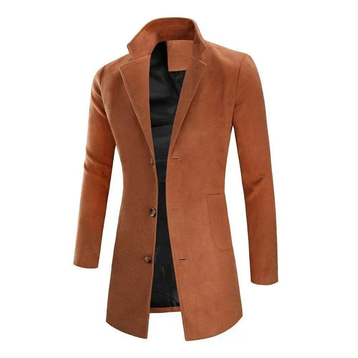 Percy Men's Coat - fabric and finish detail