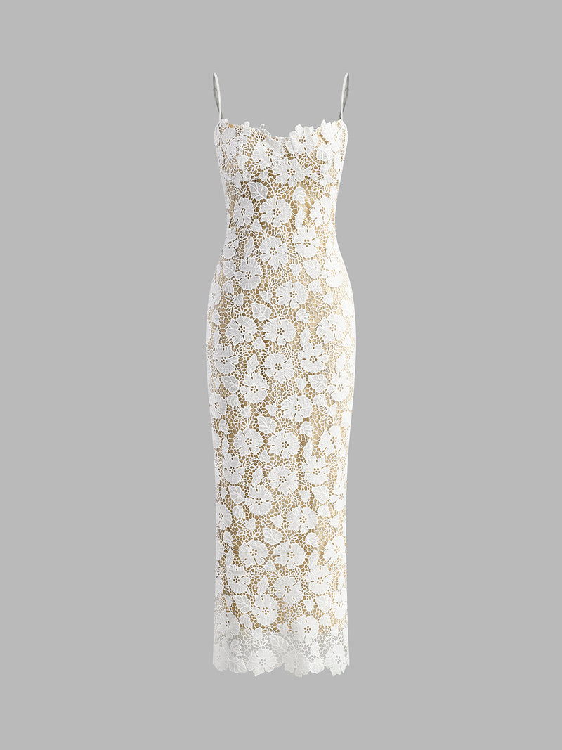 Lena Women's Dress | Lace, Sleeveless, Maxi