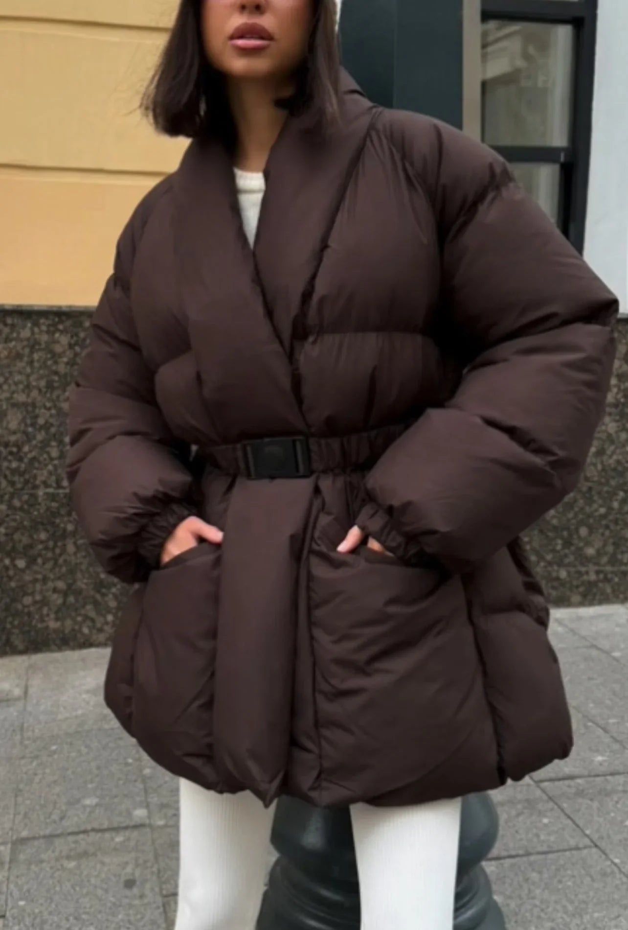 Ulla Women's Puffer Jacket - back view