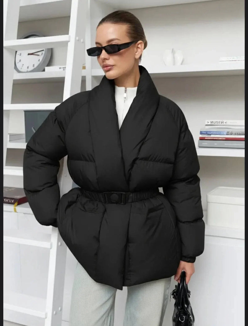 Ulla Women's Puffer Jacket - styled view