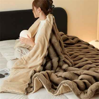 Kestrel Solar Throw Blanket - full-length view