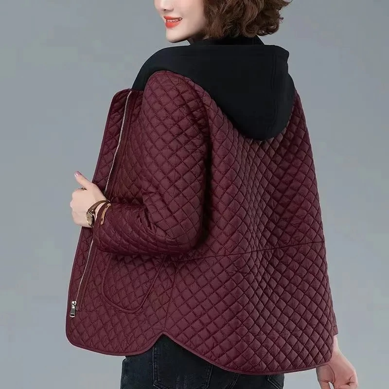 Quinn Women's Quilted Coat - fabric and finish detail
