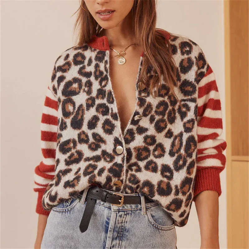 Eloise Women's Leopard Cardigan | Knit