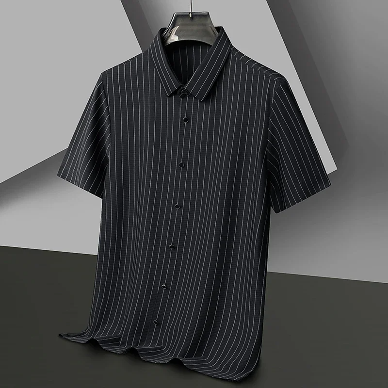 Vera Women's Pinstripe Polo - fabric and finish detail