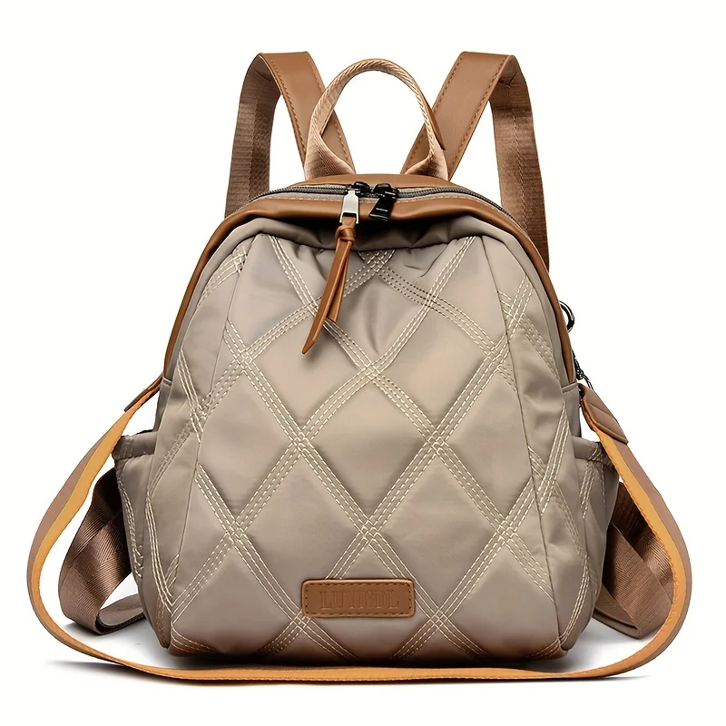 Elise Women's Quilted Backpack - styled view