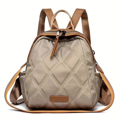 Elise Women's Quilted Backpack - styled view
