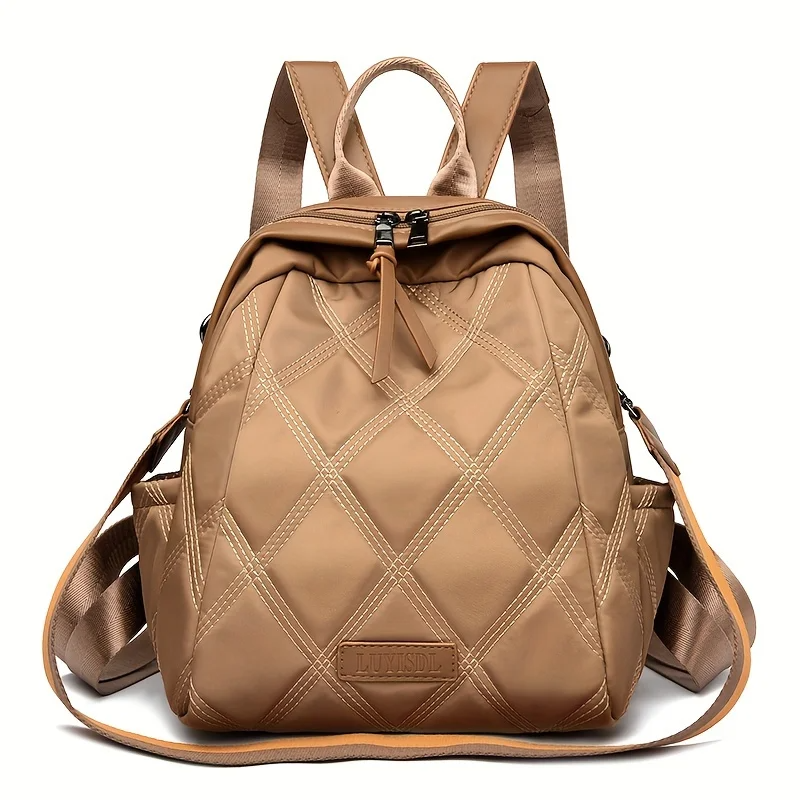 Elise Women's Quilted Backpack - front view