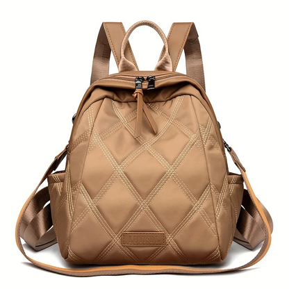 Elise Women's Quilted Backpack - front view