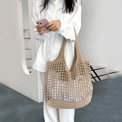 Winona Women's Crochet Crochet Carryall - front view