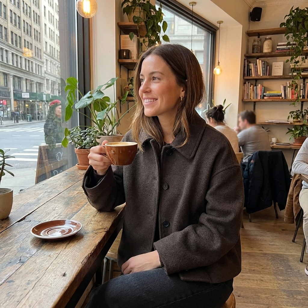 Marina Women’s Short Coat | Button-Front, Structured Silhouette