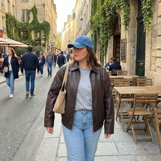 Sienna Women’s Vegan Leather Jacket | Zip Front, Relaxed Silhouette