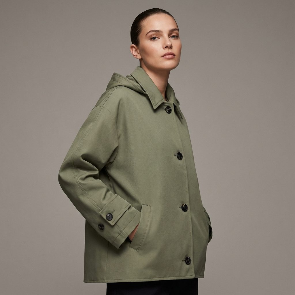 Pine Aurelia Women’s Hooded Jacket | Button Front, Relaxed Fit