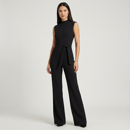 Grove Arden Women’s Sleeveless Jumpsuit | Wide Leg, Belted Waist