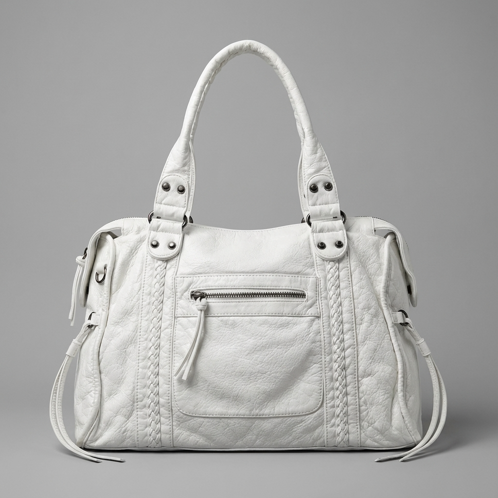 Rhea Women’s Shoulder City Bag | Braided Panel Design, Soft Carry Structure