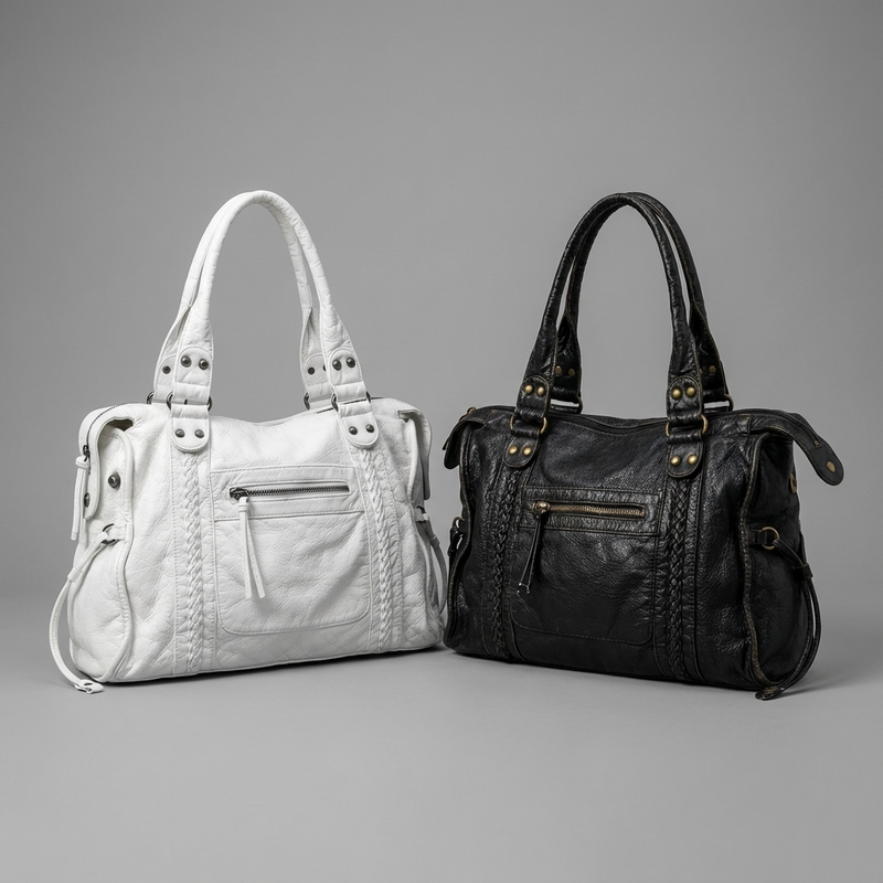 Rhea Women’s Shoulder City Bag | Braided Panel Design, Soft Carry Structure