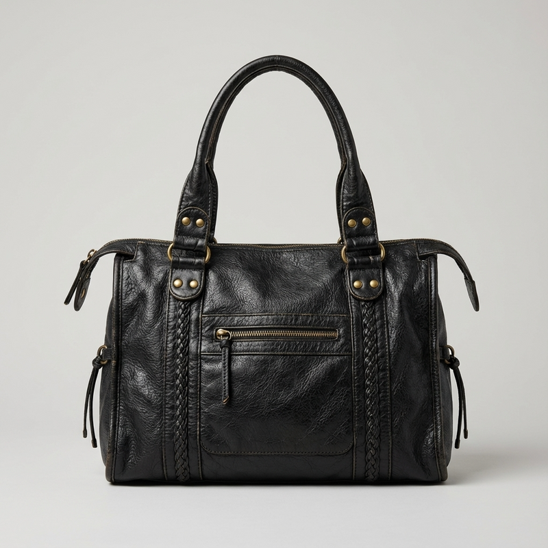 Rhea Women’s Shoulder City Bag | Braided Panel Design, Soft Carry Structure