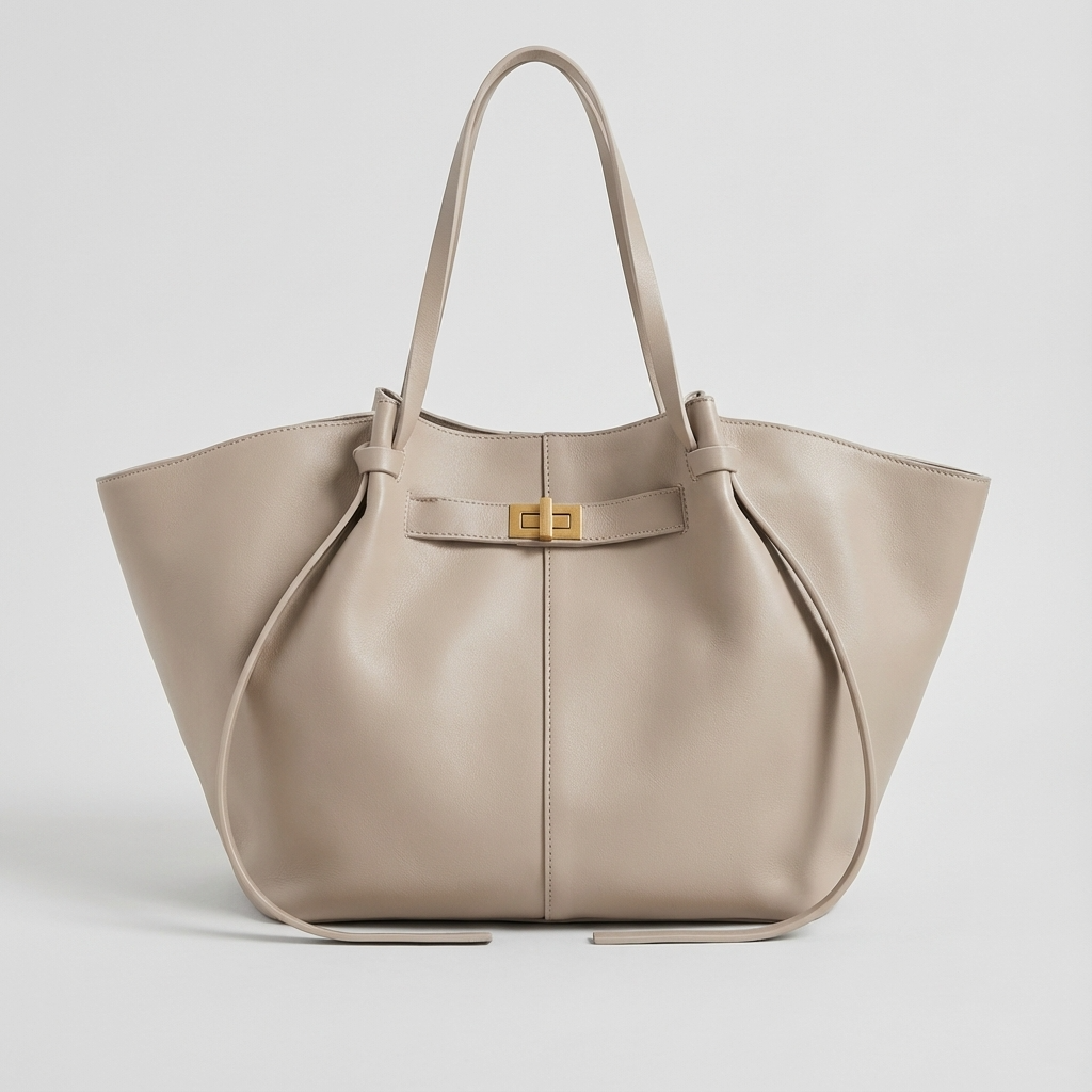 Ember Marielle Women’s Shopper Tote | Wide Silhouette, Turn-Lock Detail