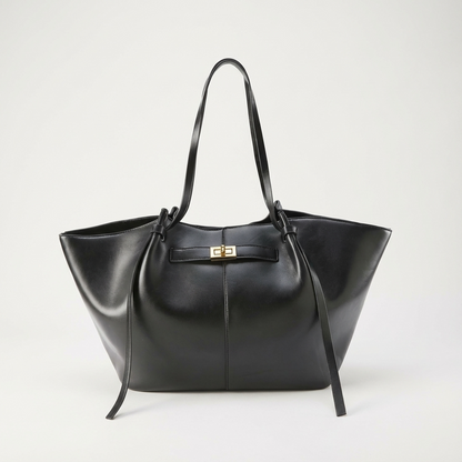 Ember Marielle Women’s Shopper Tote | Wide Silhouette, Turn-Lock Detail