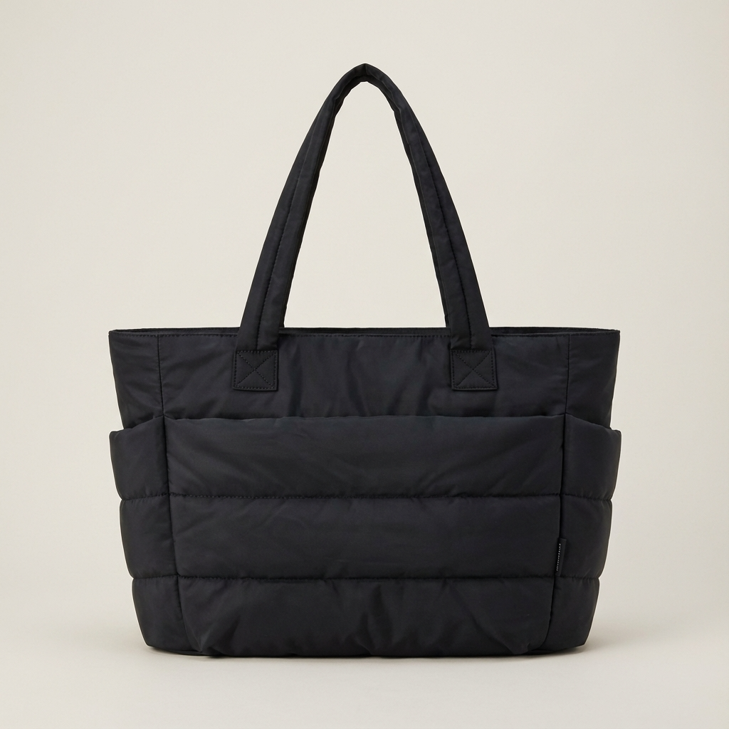 Wren Luma Women's Puffer Tote Bag | Quilted Nylon, Side Pockets