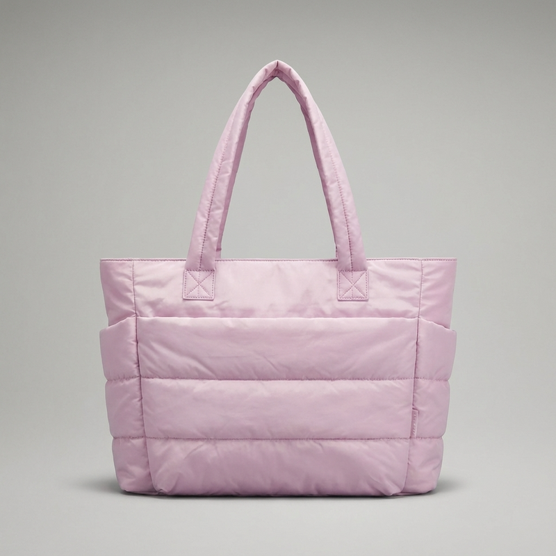 Wren Luma Women's Puffer Tote Bag | Quilted Nylon, Side Pockets