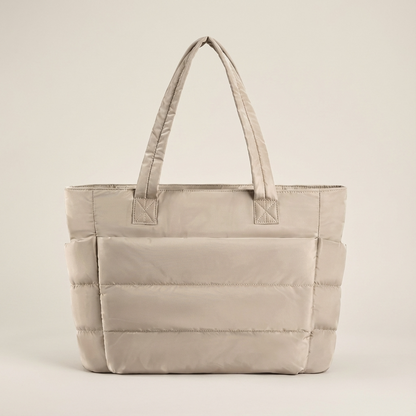 Wren Luma Women's Puffer Tote Bag | Quilted Nylon, Side Pockets