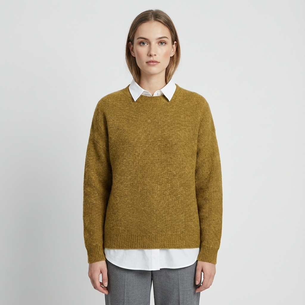 Pull tricoté pour femmes Seraphine | Col rond, manches longues