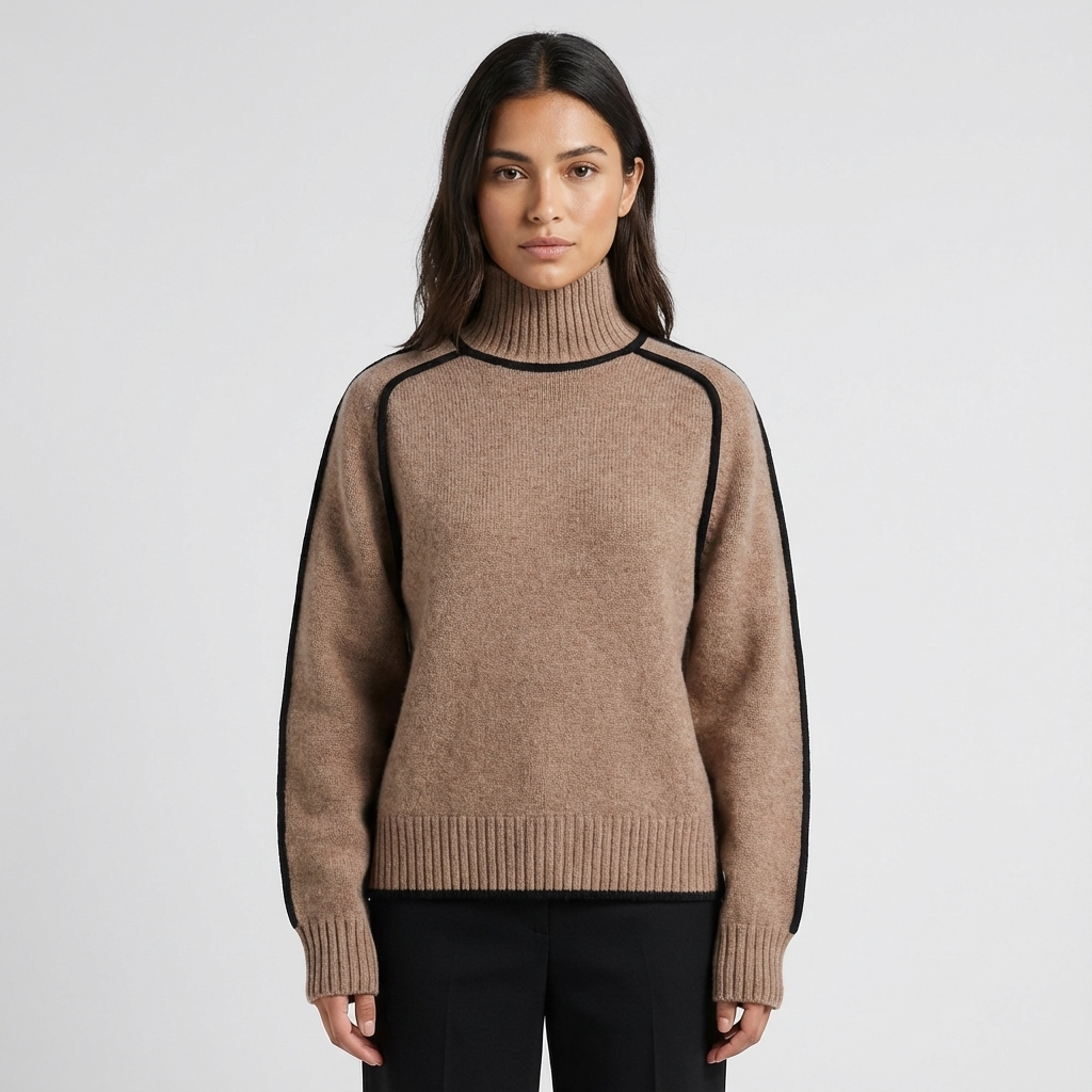 Quarry Luna Women's High-Neck Sweater | Long Sleeves, Relaxed Tailored Fit