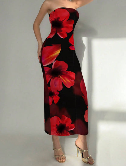 Giselle Women's Floral Maxi Dress - close-up detail