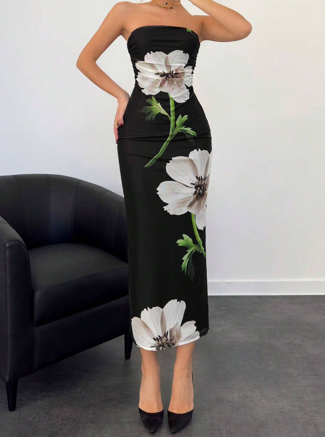 Giselle Women's Floral Maxi Dress - full-length view