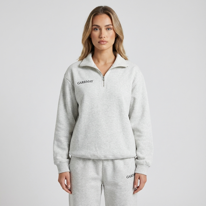 Ensemble survêtement Avery pour femme | Haut à demi-fermeture éclair, pantalon à taille élastique