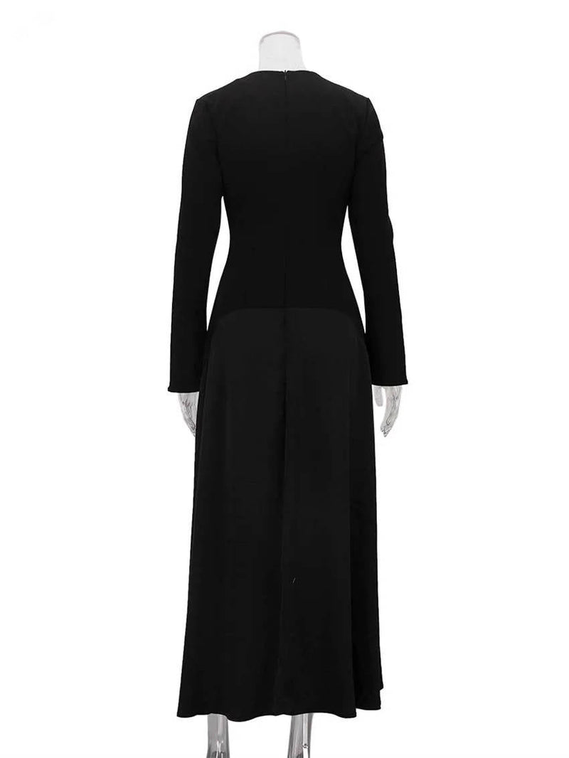 Uma Women's Satin Maxi Dress - full-length view