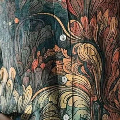 June Women's Floral Blouse - close-up detail