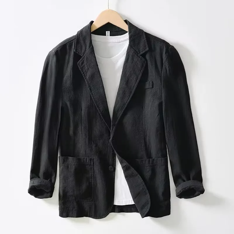 Gideon Men's Linen Blazer - shown in use