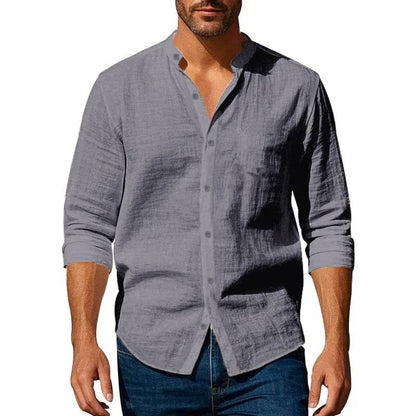 Owen Men's Linen Shirt - front view