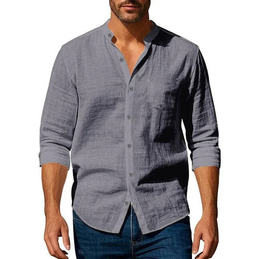 Owen Men's Linen Shirt - front view