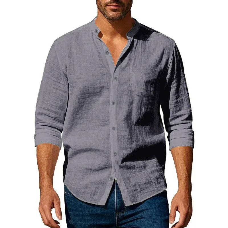 Owen Men's Linen Shirt - front view