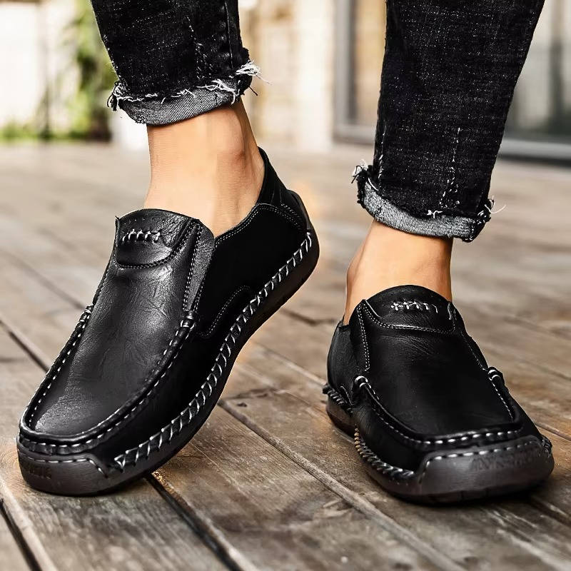 Auden Men's Loafers - fabric and finish detail