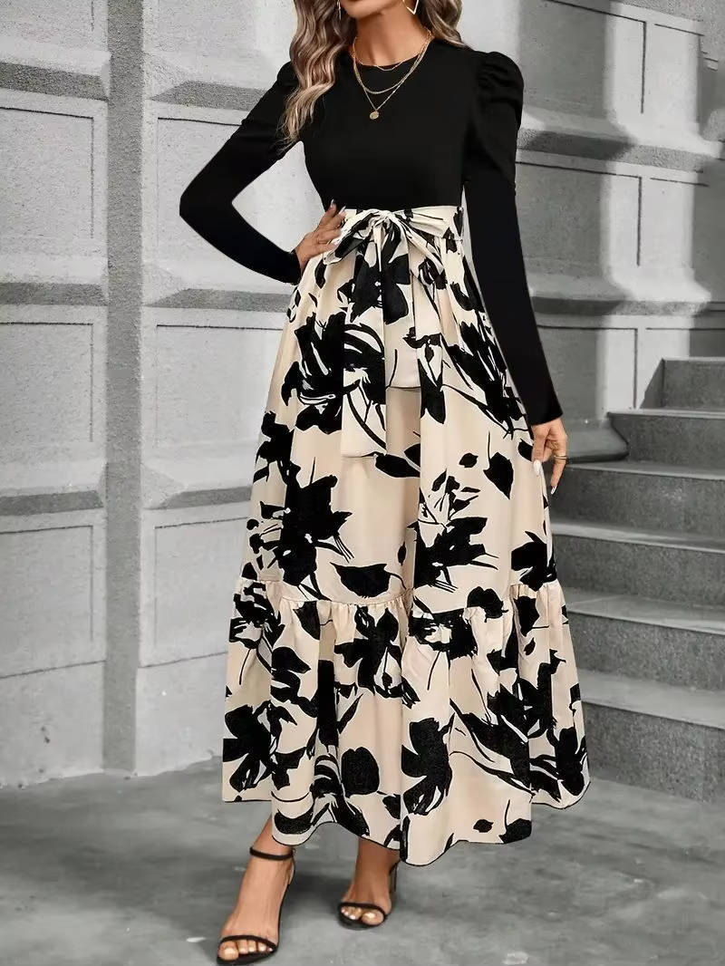 Ines Women's Floral Maxi Dress - full-length view