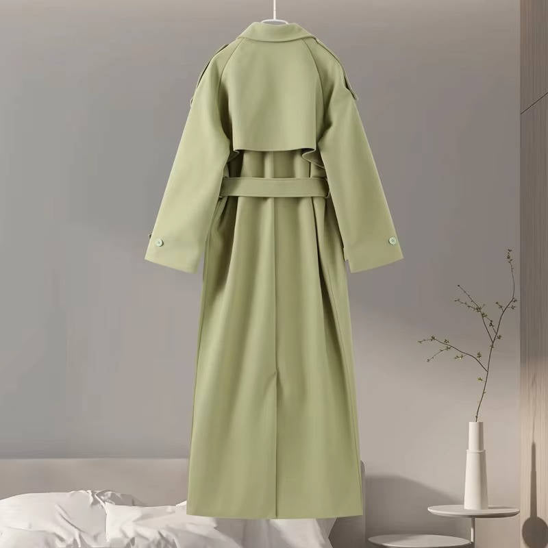 Ines Women's Oversized Trench Coat - back view