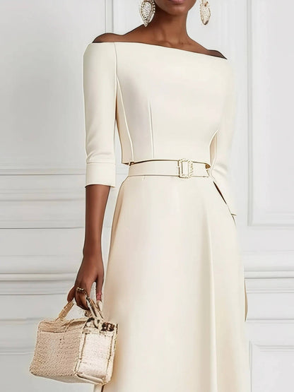Imogen Women's Midi Dress - flat lay