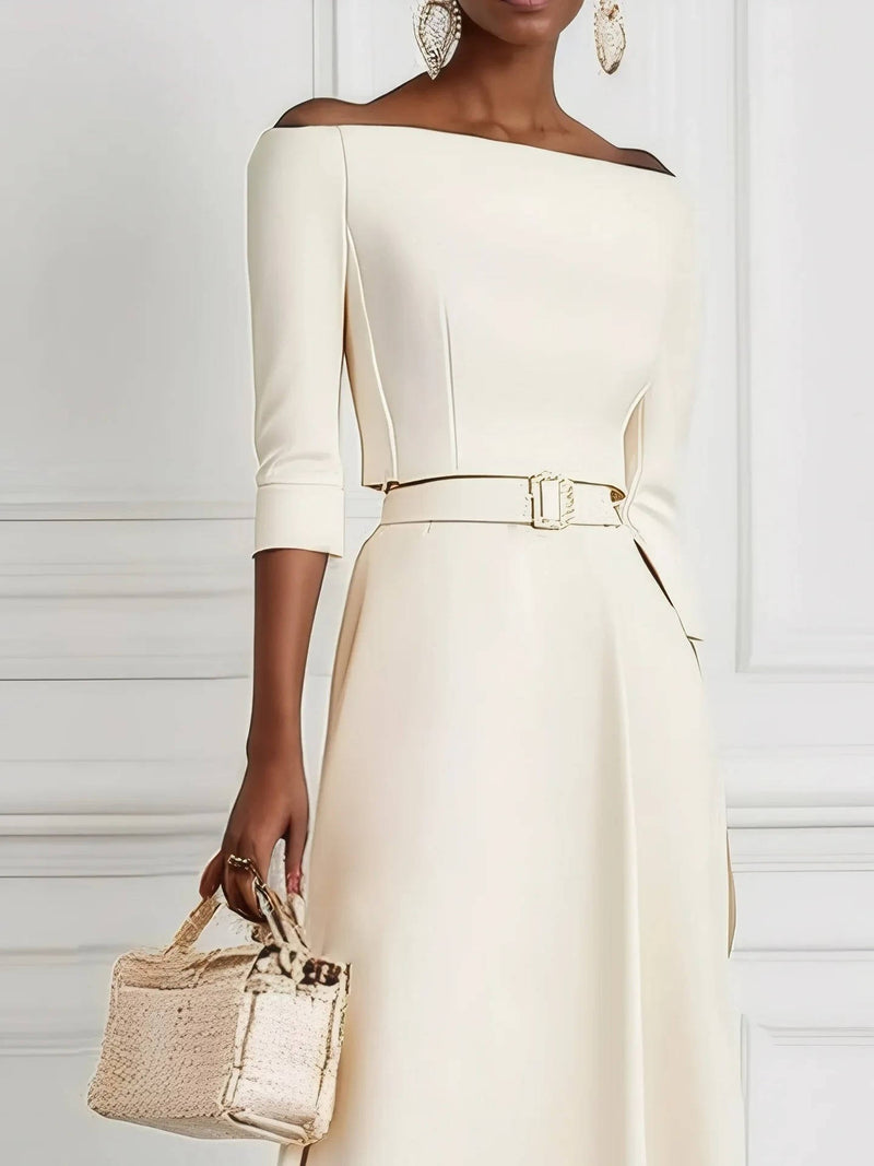 Imogen Women's Midi Dress - flat lay