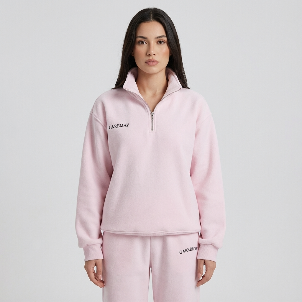 Ensemble survêtement Avery pour femme | Haut à demi-fermeture éclair, pantalon à taille élastique