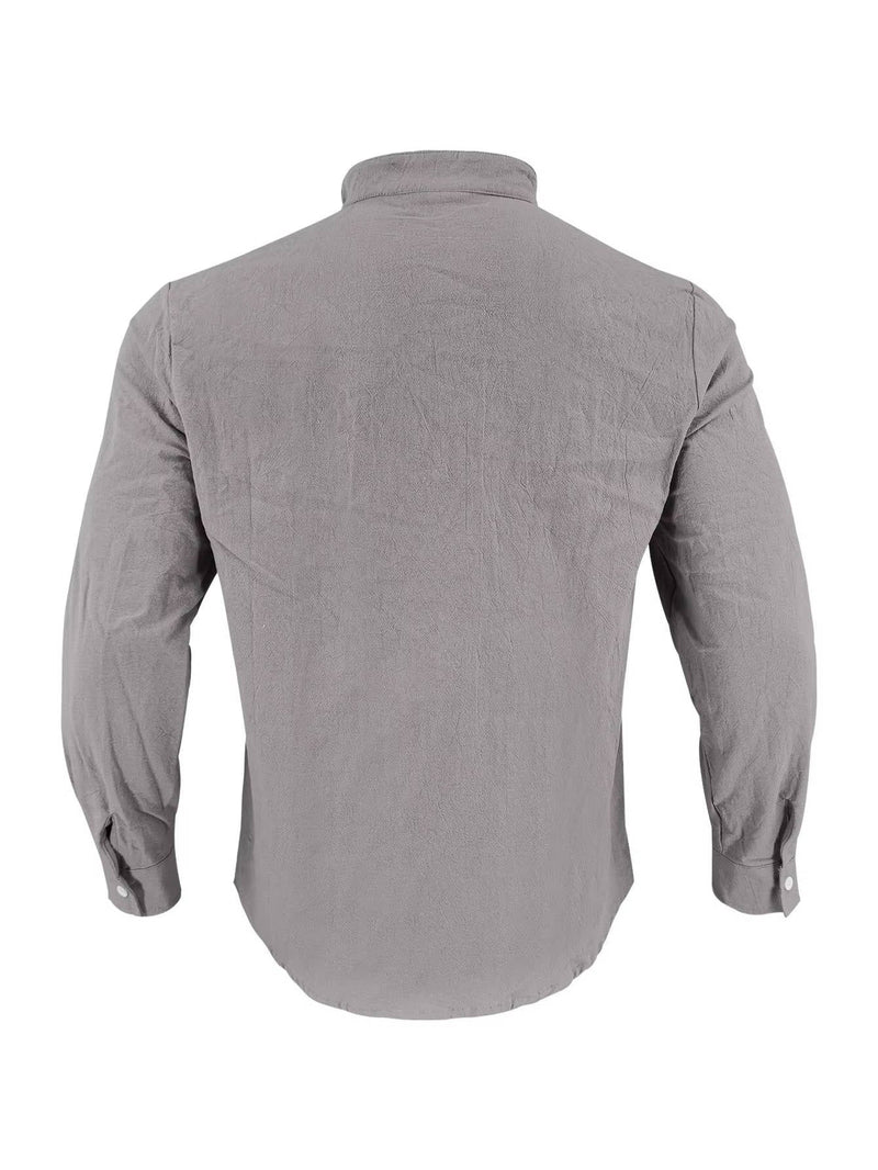 Xavier Men's Linen Shirt - flat lay