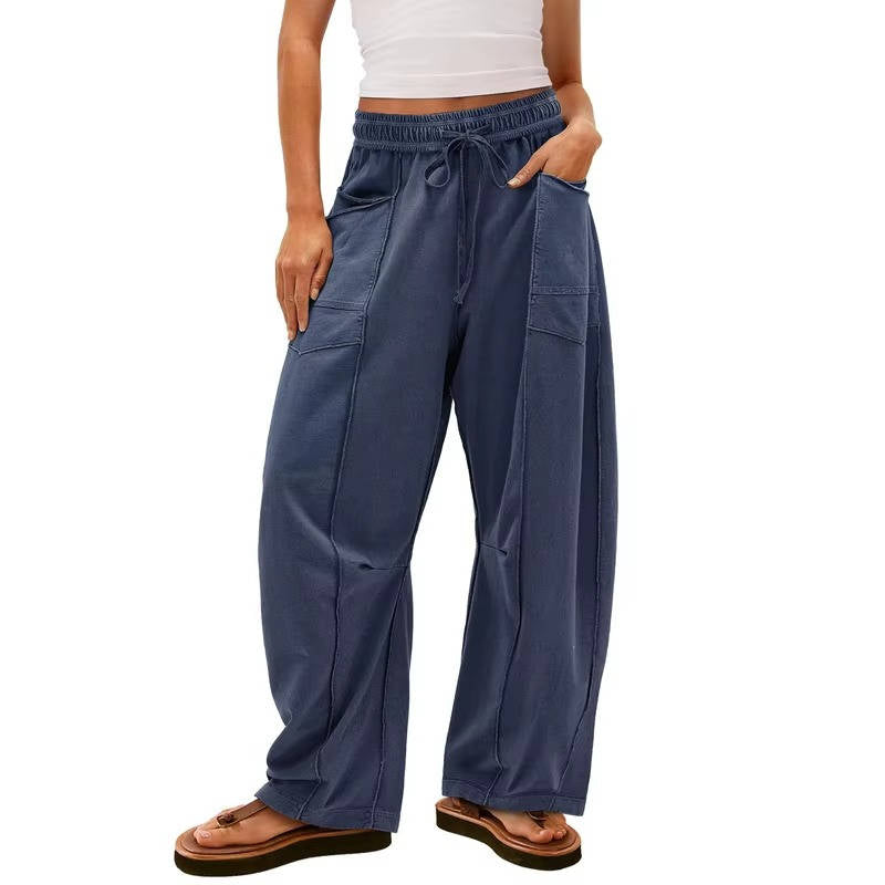 Yara Women's Wide Leg Joggers - shown in use