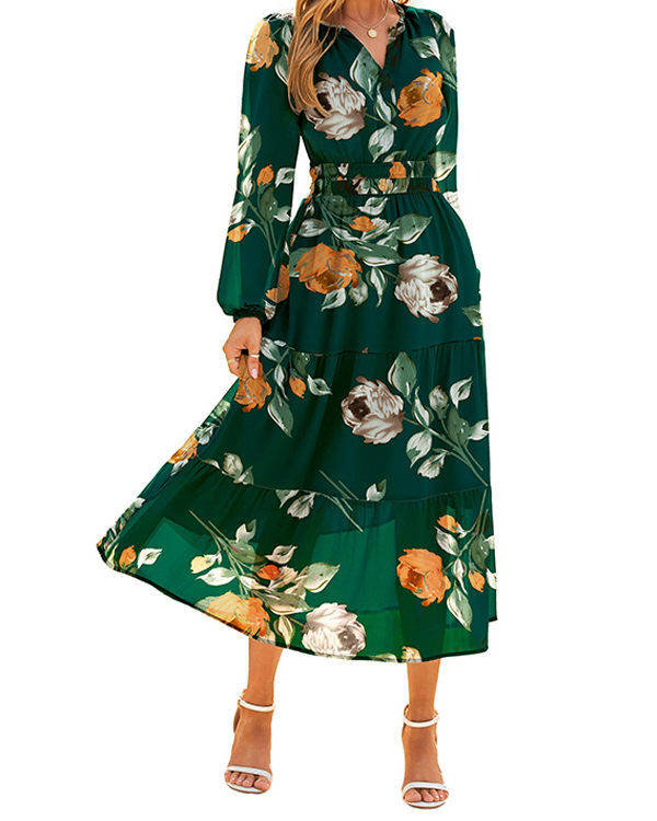 Tilda Women's Floral Maxi Dress - full-length view