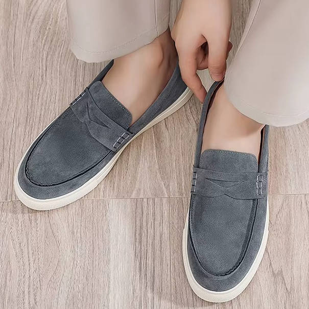 Auden Men's Suede Loafers - styled view