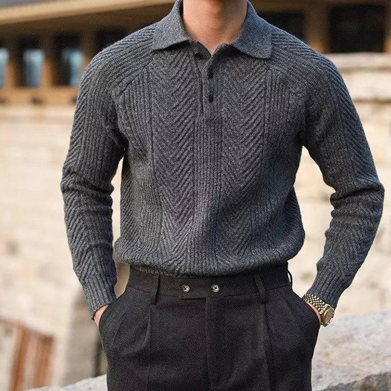 Isaac Men's Sweater - flat lay