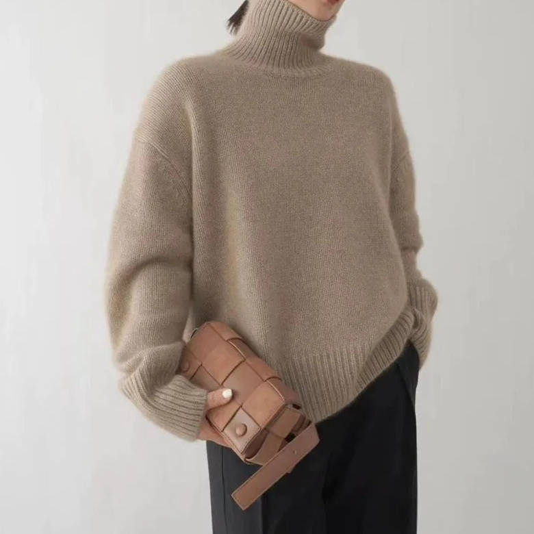 Freya Women's Sweater - fabric and finish detail