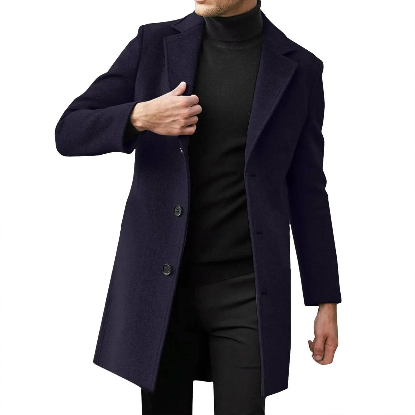 Ezra Men's Coat - full-length view